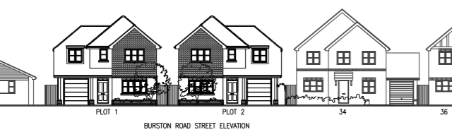 Burston Road Street Elevation